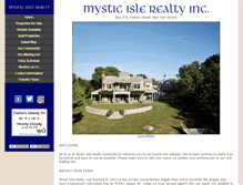 Tablet Screenshot of mysticislerealty.com
